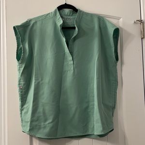 Figs Jade Green Rafaela top